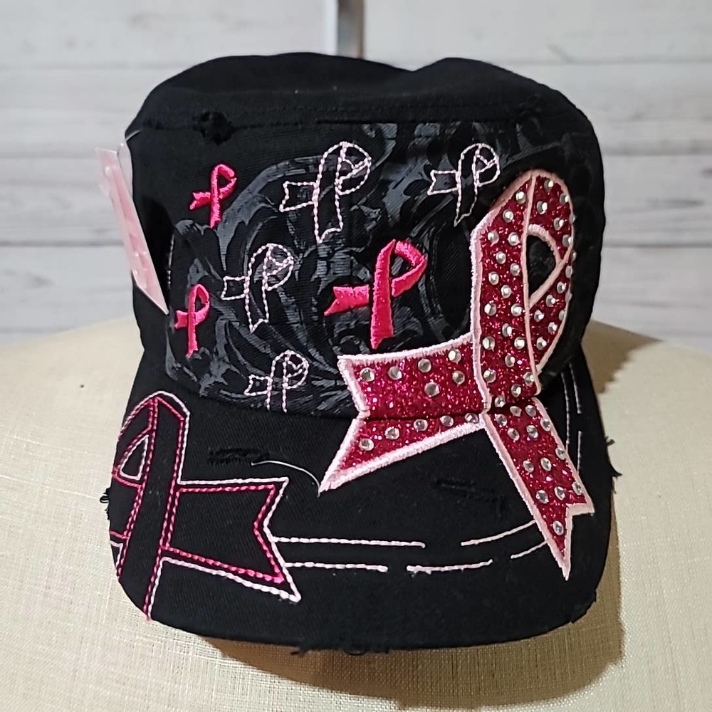 NWT Breast Cancer Fancy Hat
